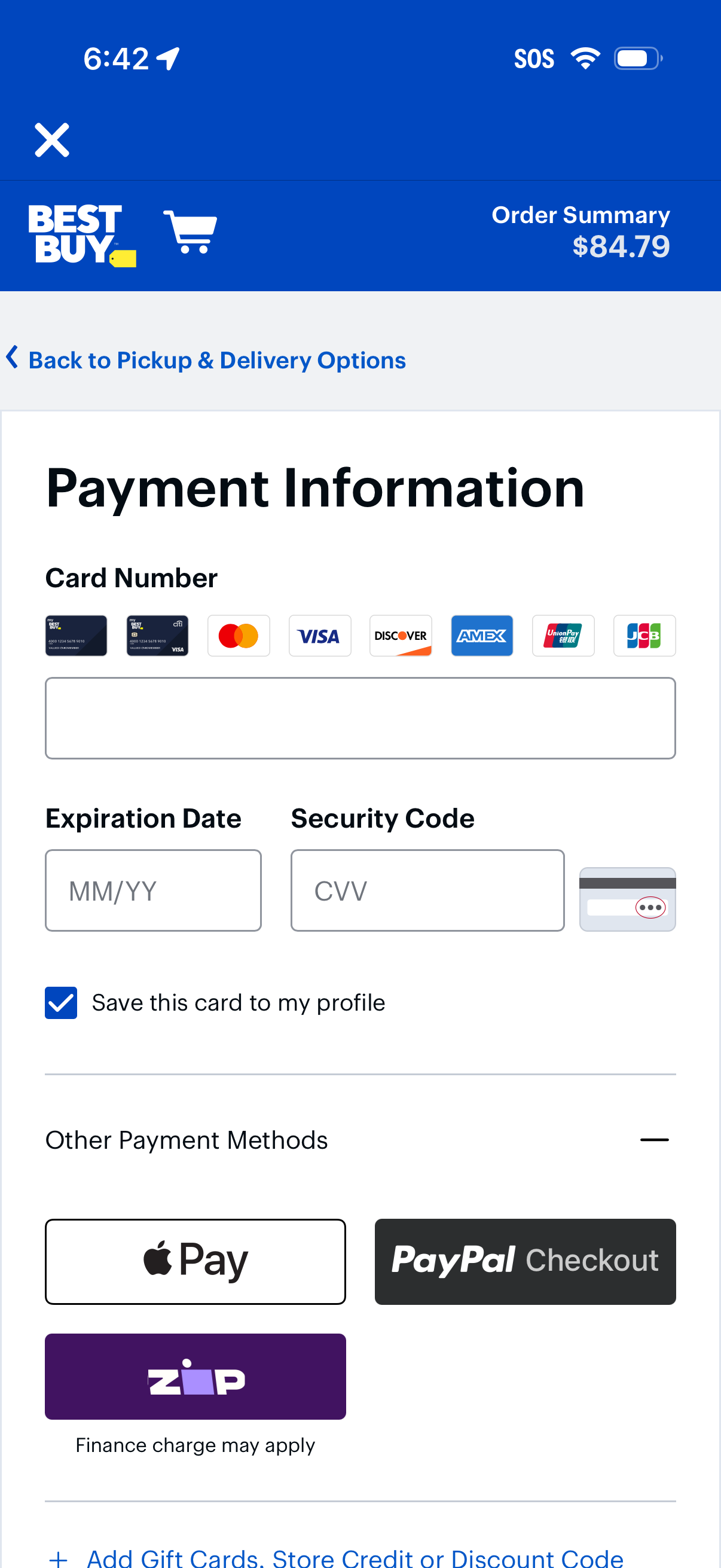 best-buy checkout screenshot
